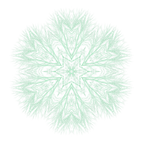 Kara's Treetop Snowflake green, .png